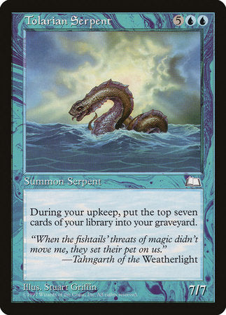 Tolarian Serpent [Weatherlight] | Tabernacle Games