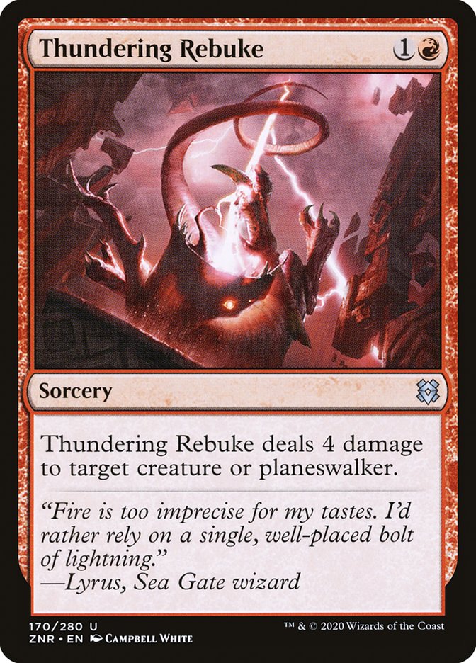 Thundering Rebuke [Zendikar Rising] | Tabernacle Games