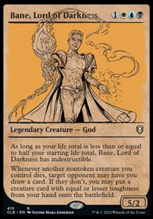 Bane, Lord of Darkness (Showcase) [Commander Legends: Battle for Baldur's Gate] | Tabernacle Games