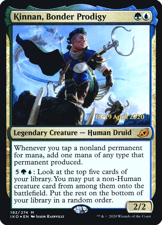 Kinnan, Bonder Prodigy  [Ikoria: Lair of Behemoths Prerelease Promos] | Tabernacle Games