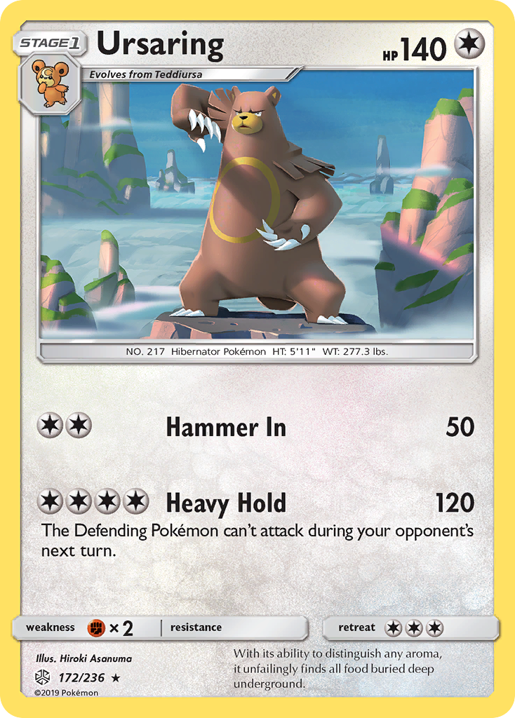 Ursaring (172/236) [Sun & Moon: Cosmic Eclipse] | Tabernacle Games