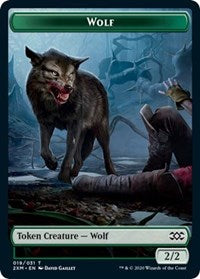 Wolf // Wurm (030) Double-sided Token [Double Masters Tokens] | Tabernacle Games