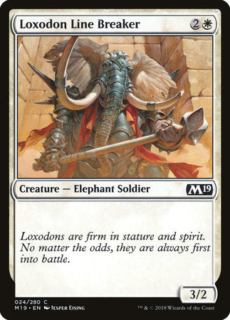 Loxodon Line Breaker [Core Set 2019] | Tabernacle Games