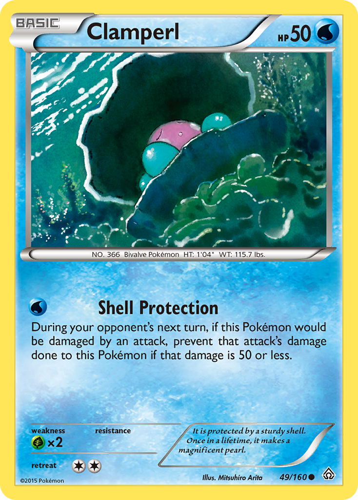 Clamperl (49/160) [XY: Primal Clash] | Tabernacle Games