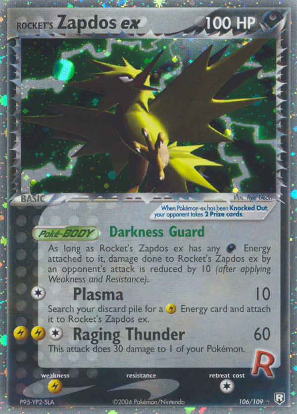 Rocket's Zapdos ex (106/109) [EX: Team Rocket Returns] | Tabernacle Games