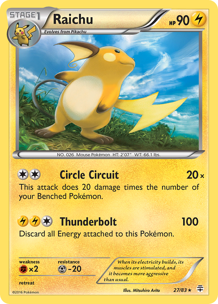 Raichu (27/83) [XY: Generations] | Tabernacle Games