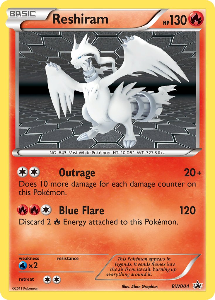 Reshiram (BW004) [Black & White: Black Star Promos] | Tabernacle Games