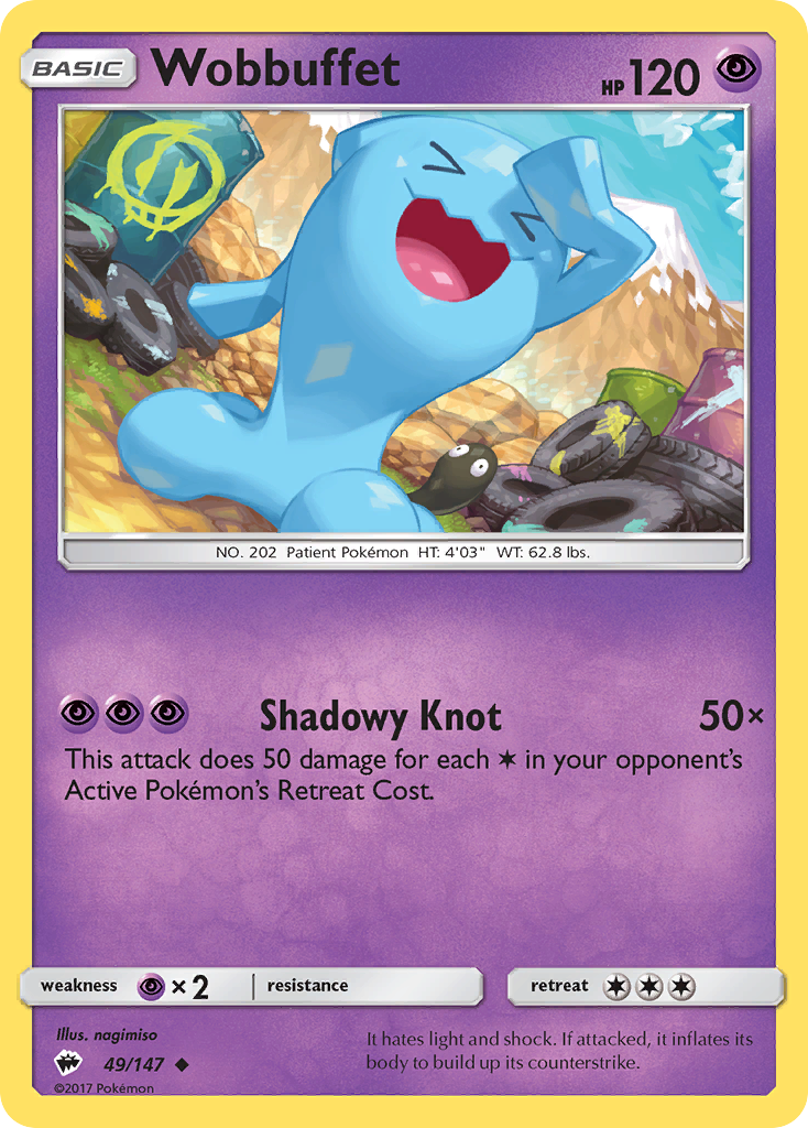 Wobbuffet (49/147) [Sun & Moon: Burning Shadows] | Tabernacle Games