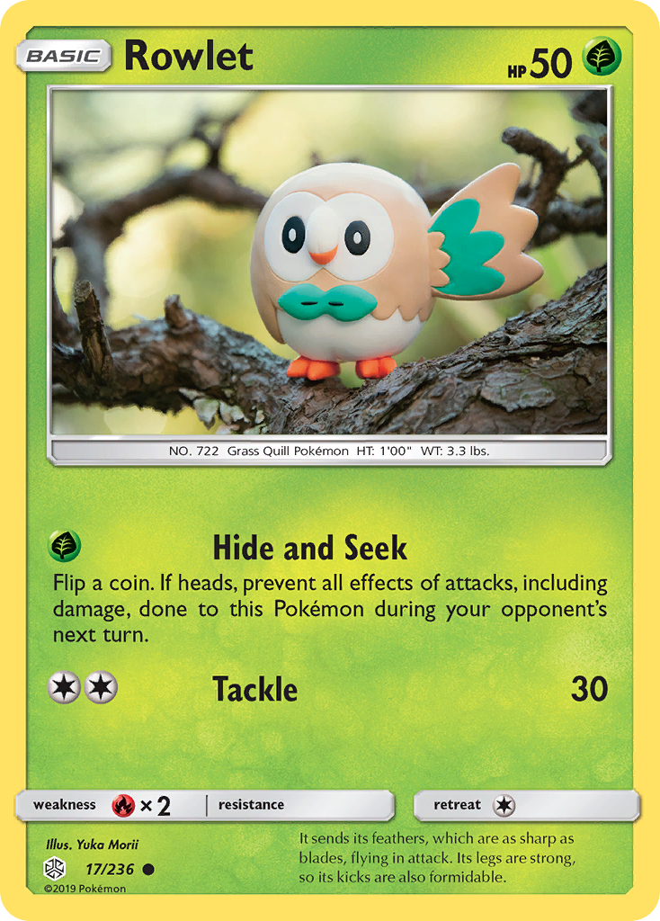 Rowlet (17/236) [Sun & Moon: Cosmic Eclipse] | Tabernacle Games