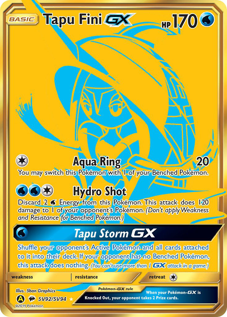 Tapu Fini GX (SV92/SV94) [Sun & Moon: Hidden Fates - Shiny Vault] | Tabernacle Games