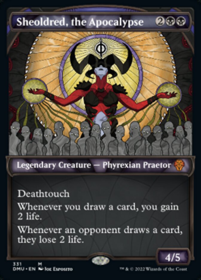 Sheoldred, the Apocalypse (Showcase Textured) [Dominaria United] | Tabernacle Games