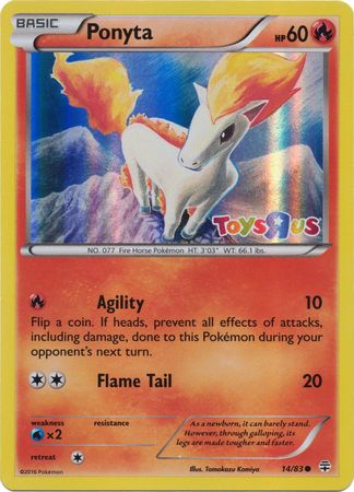 Ponyta (14/83) (Toys R Us Promo) [XY: Generations] | Tabernacle Games