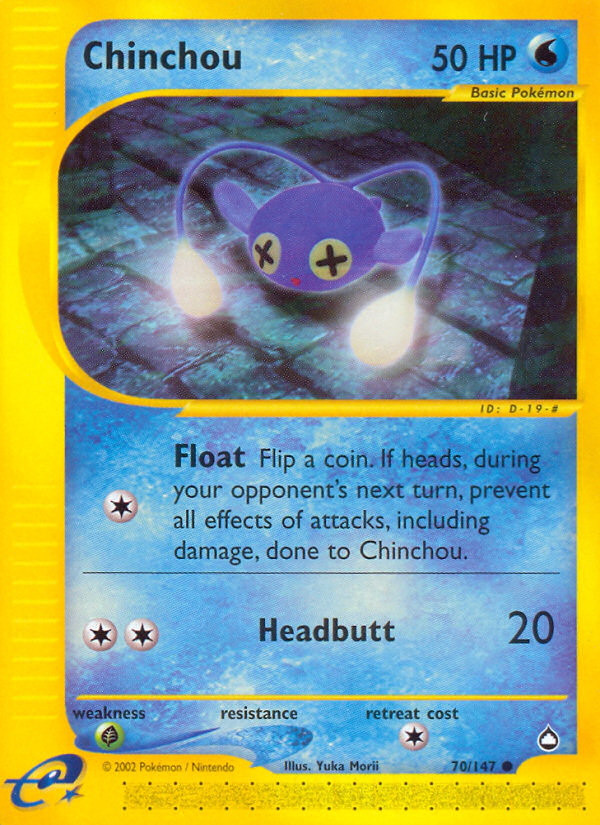 Chinchou (70/147) [Aquapolis] | Tabernacle Games