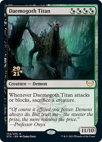 Daemogoth Titan [Strixhaven: School of Mages Prerelease Promos] | Tabernacle Games