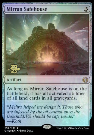 Mirran Safehouse [Phyrexia: All Will Be One Prerelease Promos] | Tabernacle Games