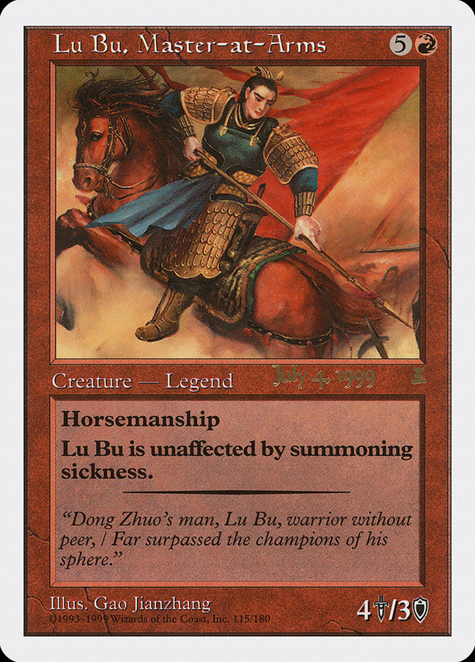 Lu Bu, Master-at-Arms (July 4, 1999) [Portal Three Kingdoms Promos] | Tabernacle Games