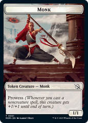 Monk // Knight Double-Sided Token [March of the Machine Tokens] | Tabernacle Games