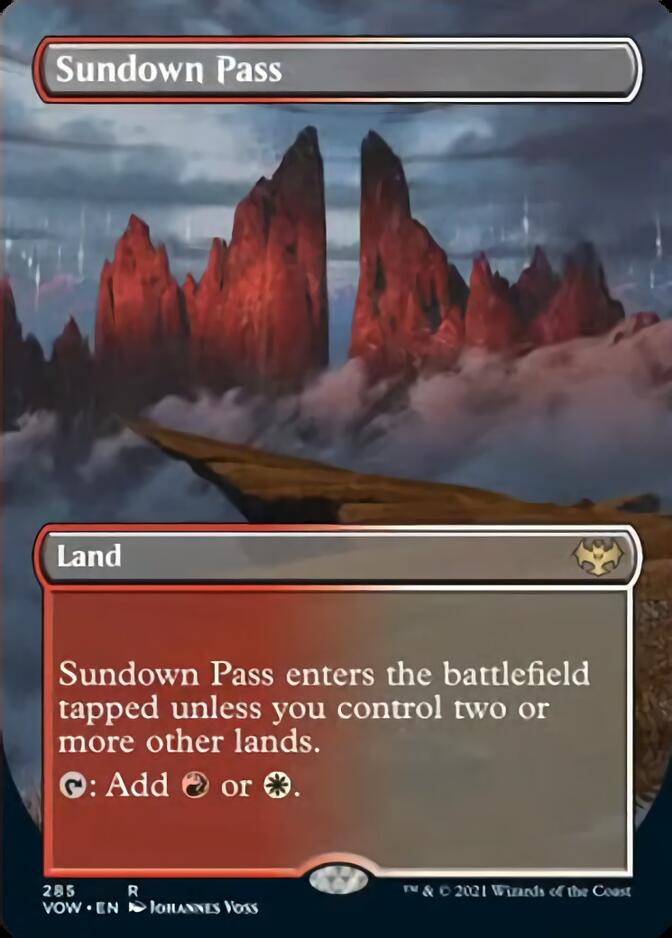 Sundown Pass (Borderless) [Innistrad: Crimson Vow] | Tabernacle Games