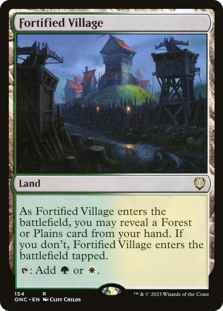 Fortified Village [Phyrexia: All Will Be One Commander] | Tabernacle Games