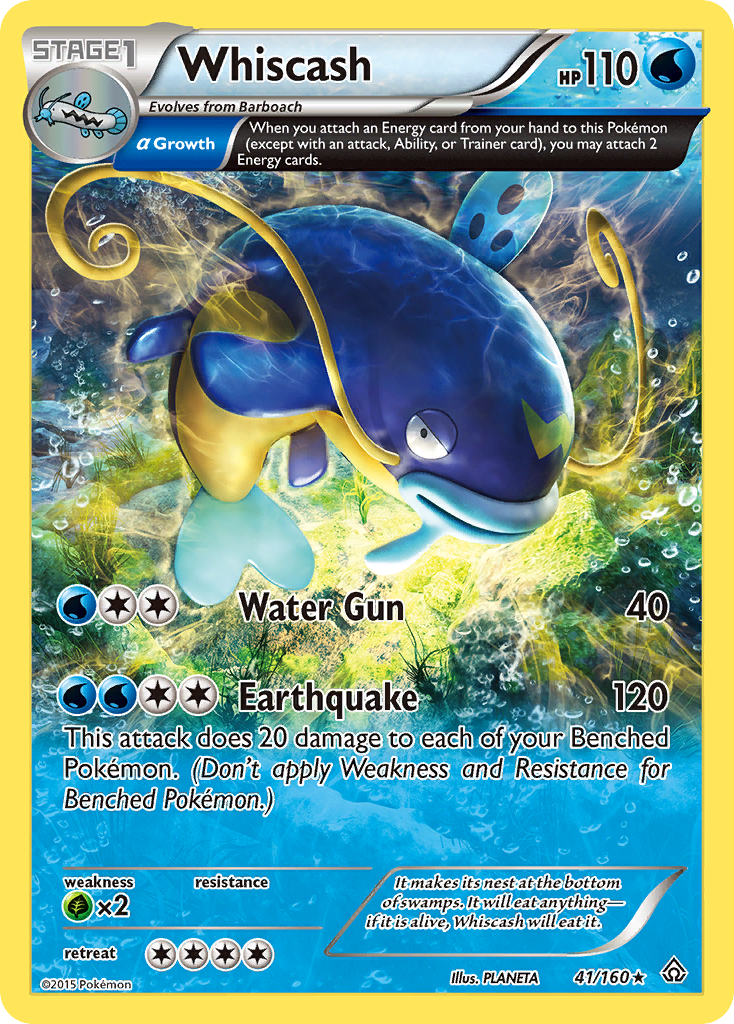 Whiscash (41/160) [XY: Primal Clash] | Tabernacle Games