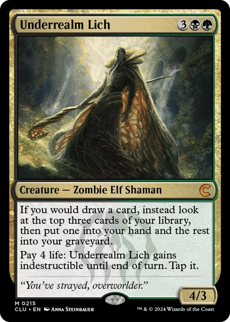 Underrealm Lich [Ravnica: Clue Edition] | Tabernacle Games
