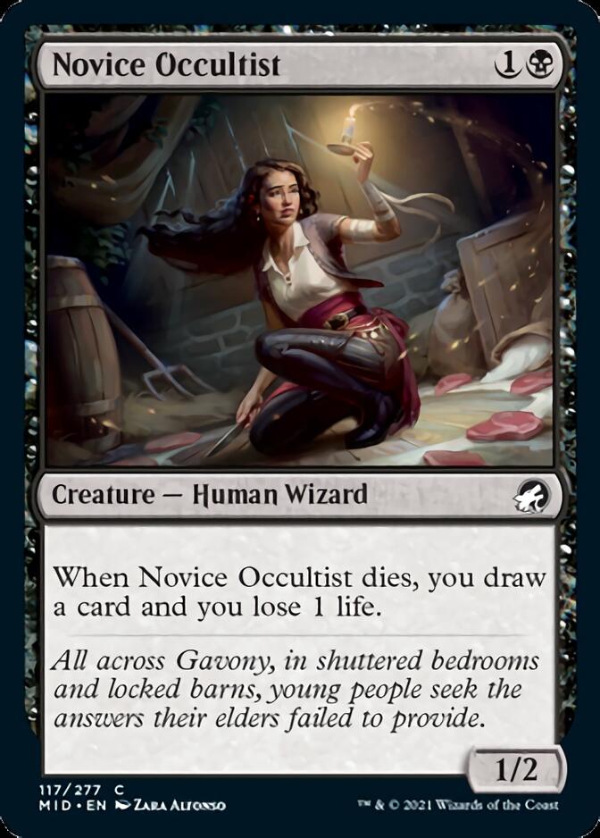 Novice Occultist [Innistrad: Midnight Hunt] | Tabernacle Games