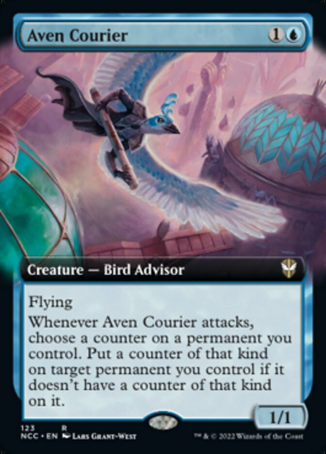 Aven Courier (Extended Art) [Streets of New Capenna Commander] | Tabernacle Games