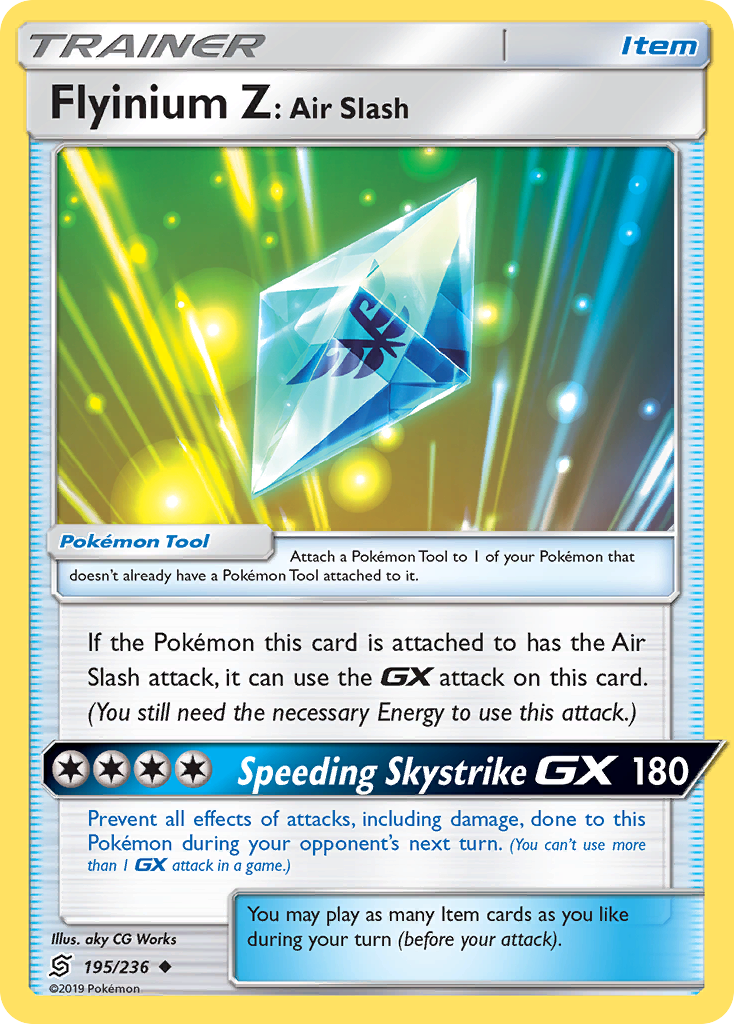 Flyinium Z: Air Slash (195/236) [Sun & Moon: Unified Minds] | Tabernacle Games