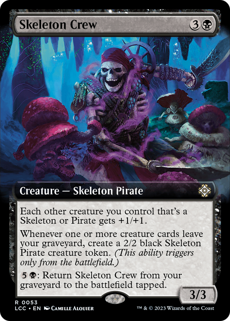 Skeleton Crew (Extended Art) [The Lost Caverns of Ixalan Commander] | Tabernacle Games