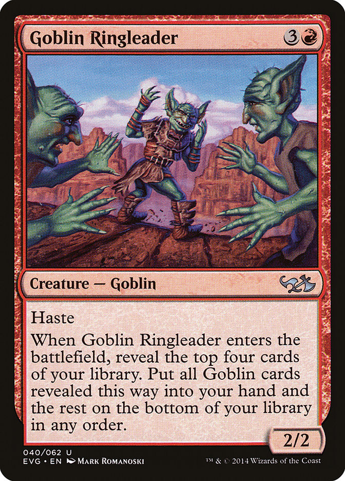 Goblin Ringleader (Elves vs. Goblins) [Duel Decks Anthology] | Tabernacle Games