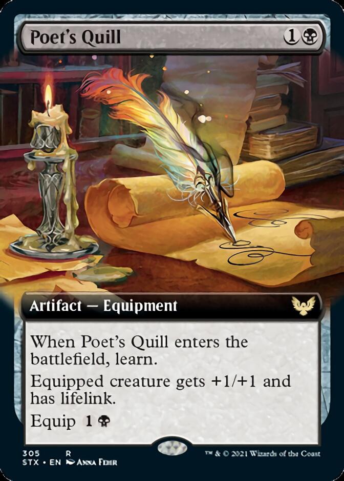 Poet's Quill (Extended) [Strixhaven: School of Mages] | Tabernacle Games