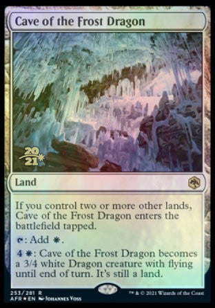 Cave of the Frost Dragon [Dungeons & Dragons: Adventures in the Forgotten Realms Prerelease Promos] | Tabernacle Games