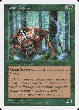 Giant Spider [Fifth Edition] | Tabernacle Games