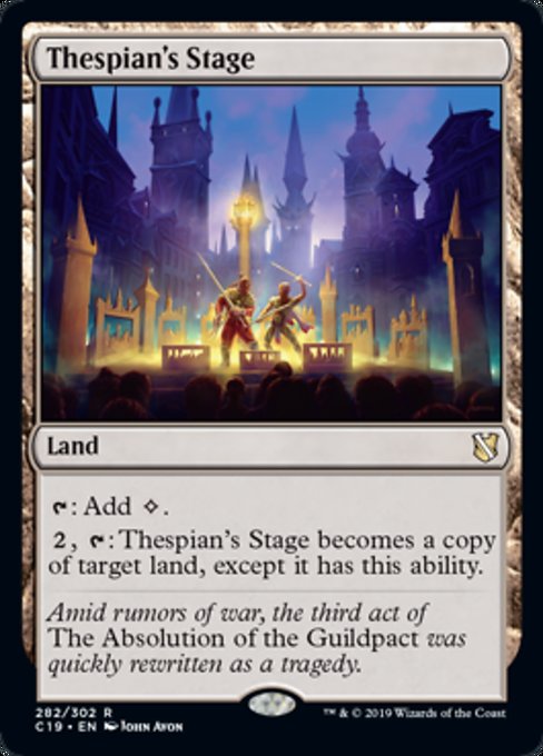 Thespian's Stage [Commander 2019] | Tabernacle Games