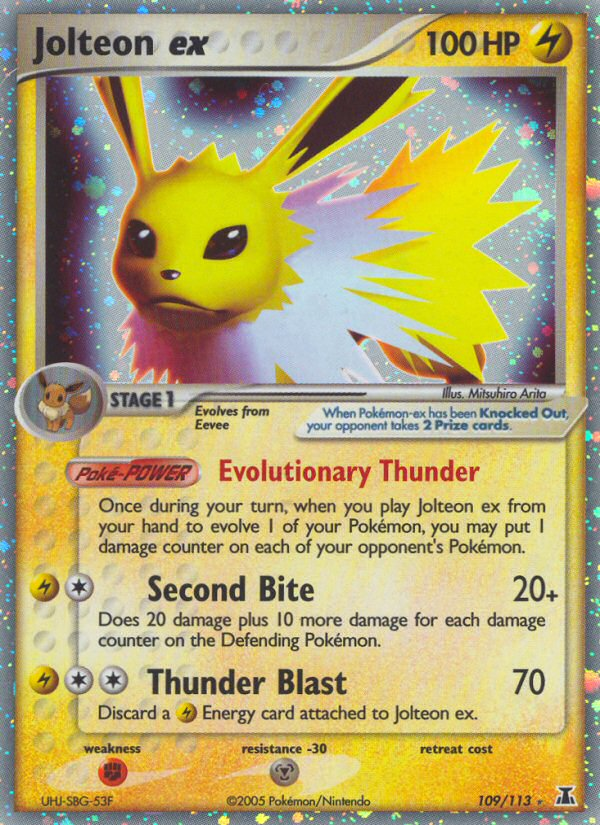 Jolteon ex (109/113) [EX: Delta Species] | Tabernacle Games