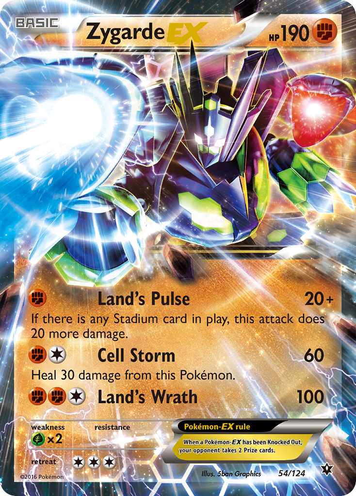Zygarde EX (54/124) [XY: Fates Collide] | Tabernacle Games