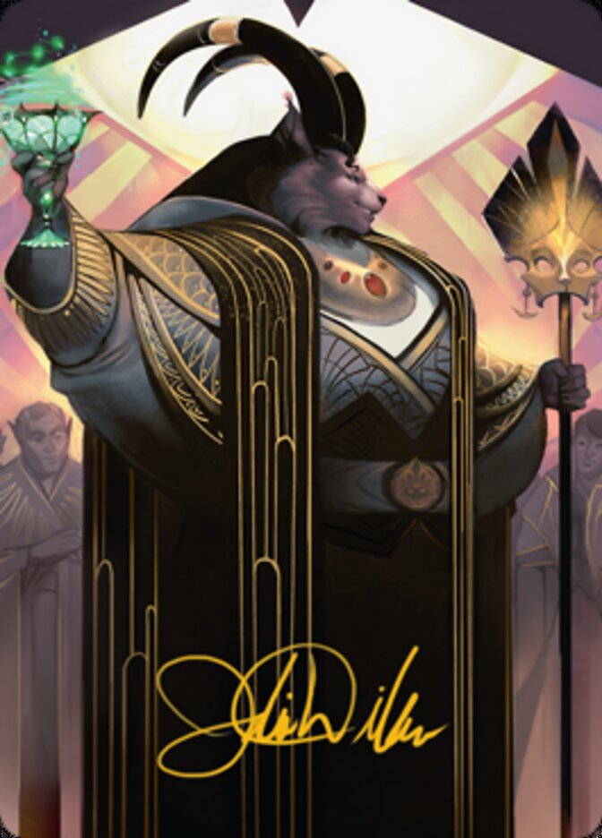 Jetmir, Nexus of Revels 2 Art Card (Gold-Stamped Signature) [Streets of New Capenna Art Series] | Tabernacle Games