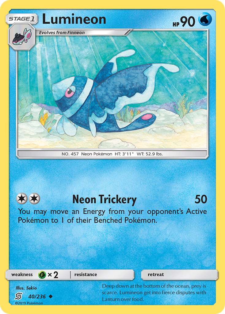 Lumineon (40/236) [Sun & Moon: Unified Minds] | Tabernacle Games