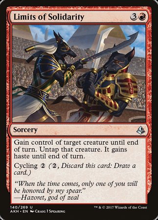 Limits of Solidarity [Amonkhet] | Tabernacle Games