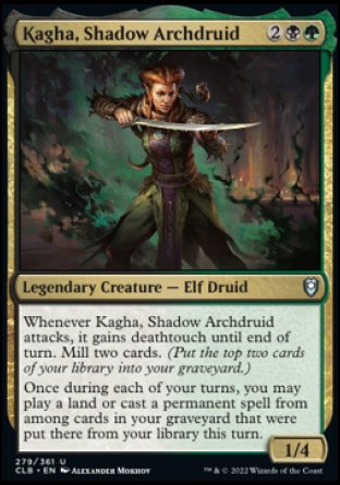 Kagha, Shadow Archdruid [Commander Legends: Battle for Baldur's Gate] | Tabernacle Games