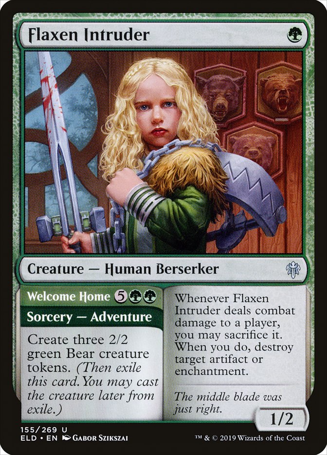 Flaxen Intruder // Welcome Home [Throne of Eldraine] | Tabernacle Games