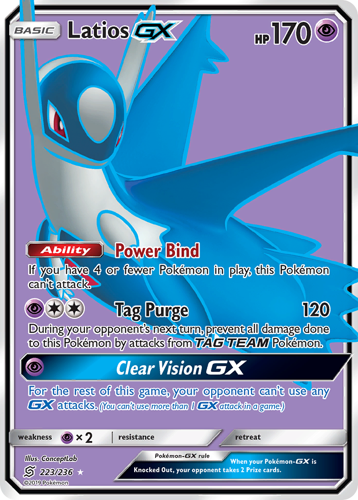 Latios GX (223/236) [Sun & Moon: Unified Minds] | Tabernacle Games