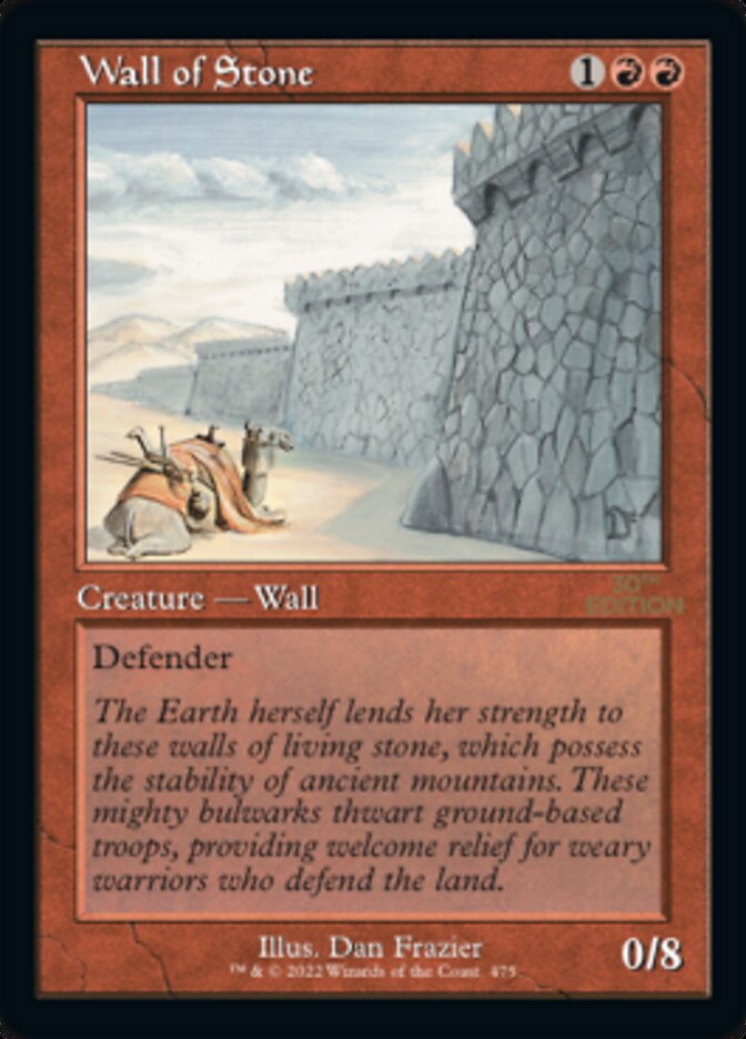 Wall of Stone (Retro) [30th Anniversary Edition] | Tabernacle Games