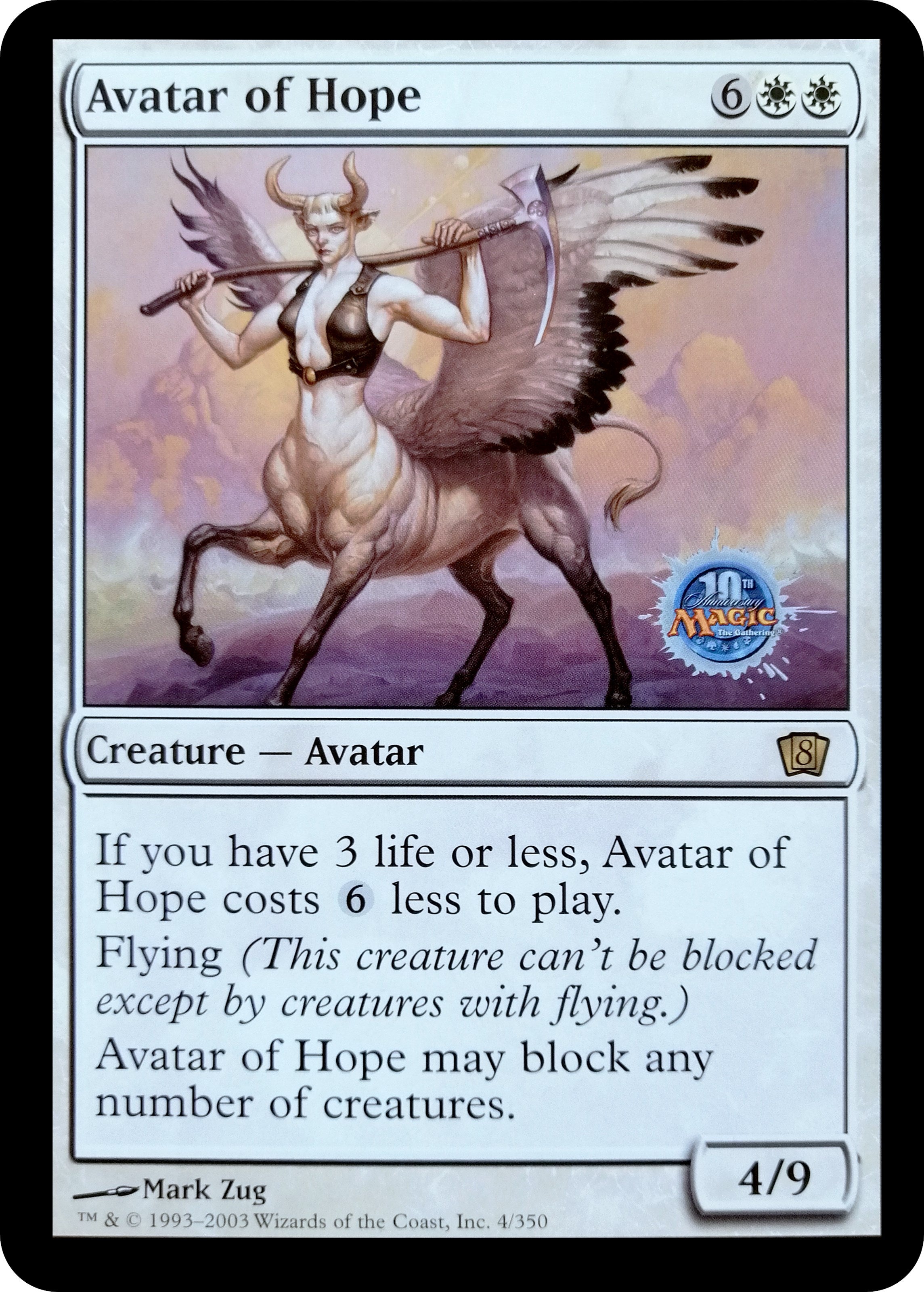 Avatar of Hope (Oversized) (Grand Prix Bangkok 2003) [Eighth Edition] | Tabernacle Games