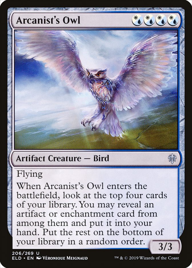 Arcanist's Owl [Throne of Eldraine] | Tabernacle Games