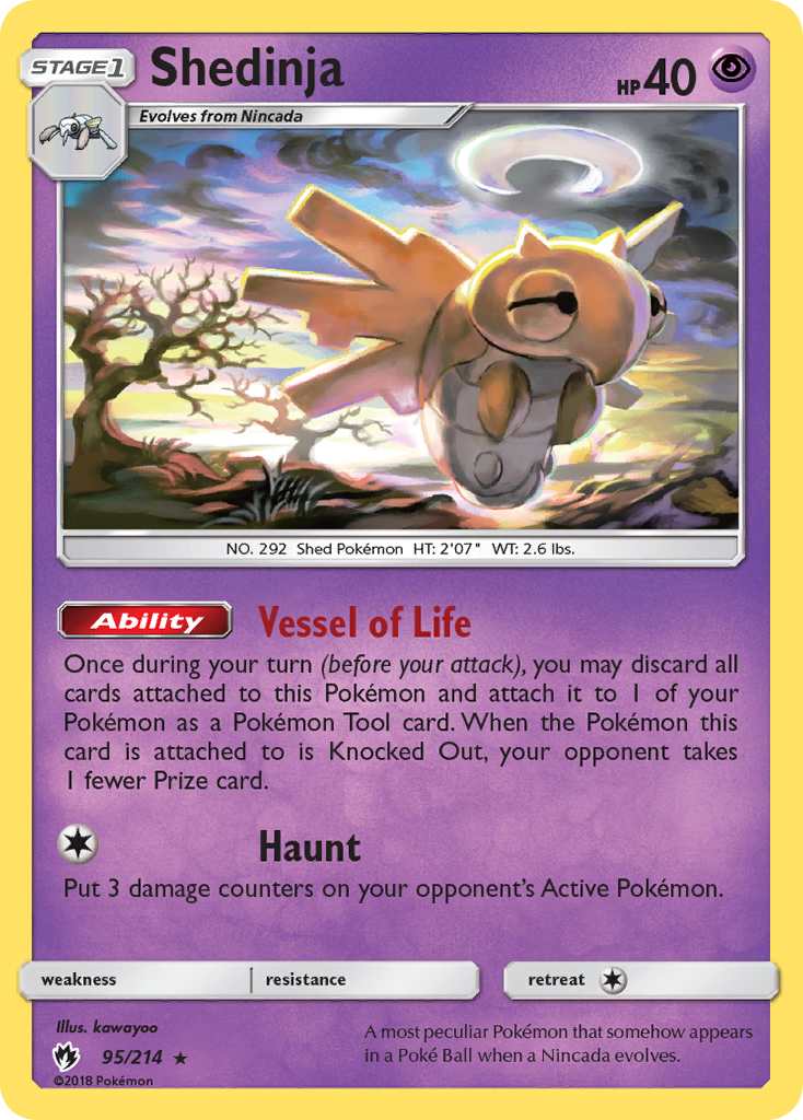 Shedinja (95/214) [Sun & Moon: Lost Thunder] | Tabernacle Games