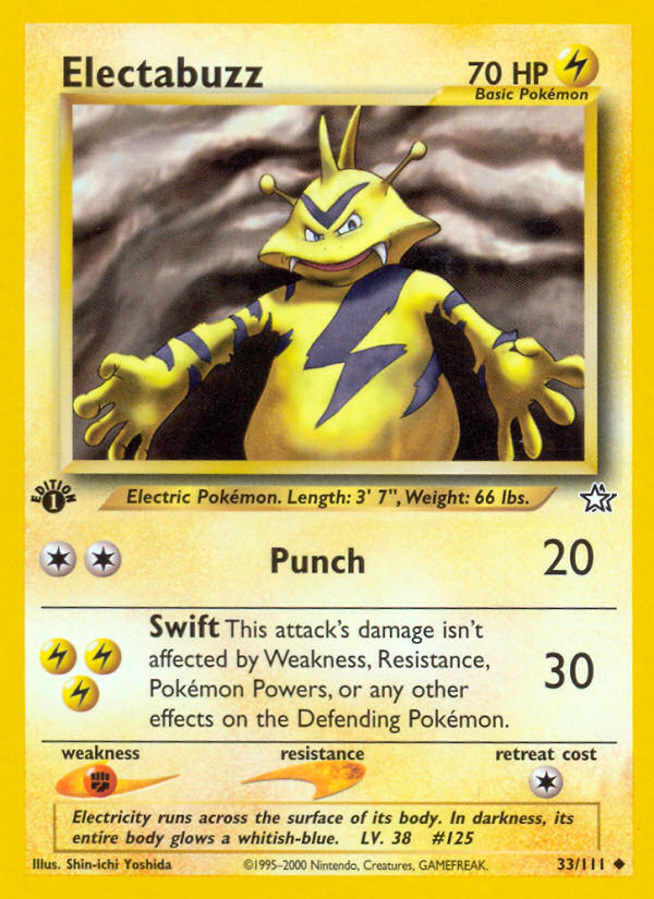 Electabuzz (33/111) [Neo Genesis 1st Edition] | Tabernacle Games