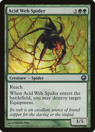 Acid Web Spider [Scars of Mirrodin] | Tabernacle Games