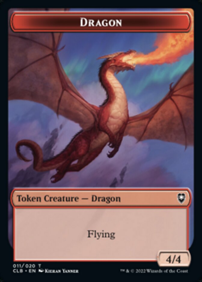 Dragon Token [Commander Legends: Battle for Baldur's Gate Tokens] | Tabernacle Games