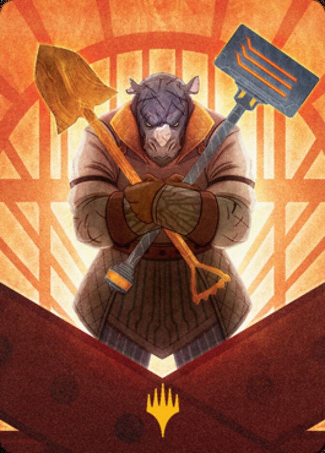 Mr. Orfeo, the Boulder Art Card (Gold-Stamped Signature) [Streets of New Capenna Art Series] | Tabernacle Games